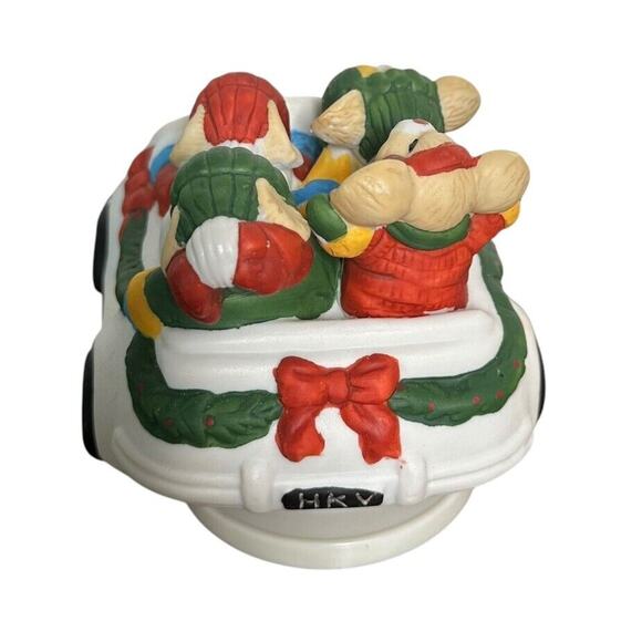 House of Lloyd Christmas Around the World Good Cheer Mice Ride Car Music Box - Picture 5 of 8